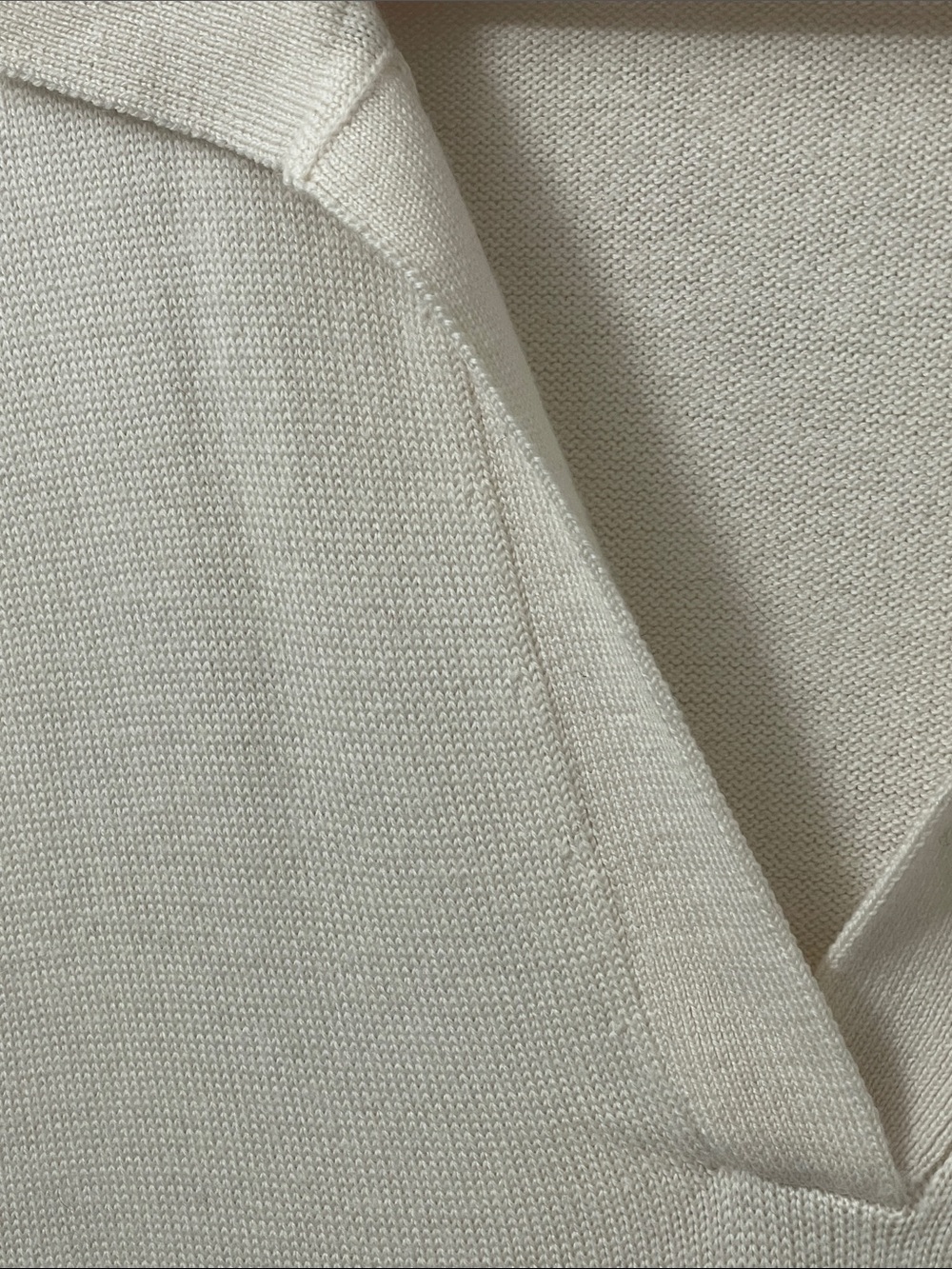 Wilfred 100% Merino Wool Clara Cream Collared V-Neck Pullover Sweater - s - Picture 9 of 13